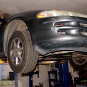Dodge Interpid - ремонт выхлопной системы, восстановление глушителя.