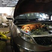 Kia Sportage 3 - ремонт выхлопной системы 